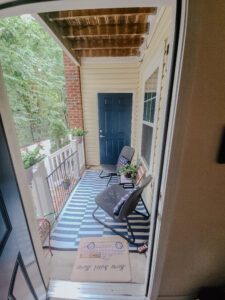 An apartment balcony