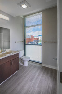 Bathroom with a lot of natural light