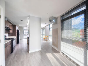 Kitchen in apartment unit