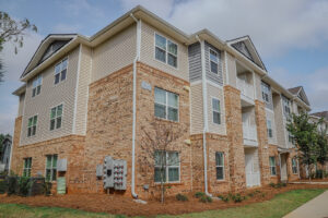 Three story apartment complex