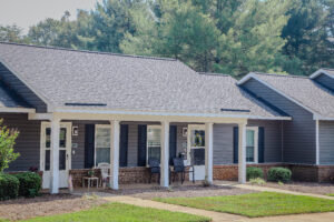 Single Story Apartments with front porch