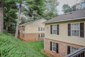 Two story apartment buildings