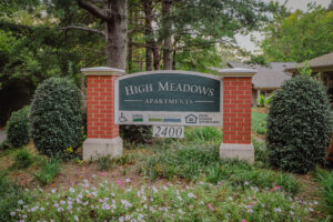 High Meadows Apartment Complex Sign