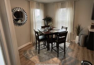 Apartment unit dining area