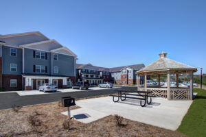 Gazebo and picnic area with grill