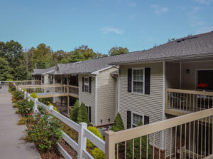 Two story apartment complex