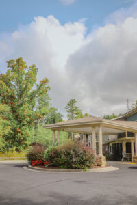 Front entrance with porte cochere