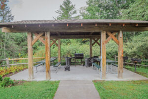 Covered picnic area