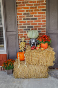 Fall decorations at the apartment community