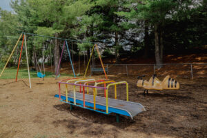 Playground with swings and other equipment