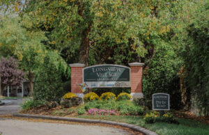 Longview Village apartment complex sign