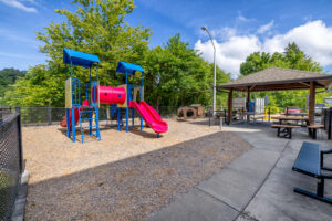 Playground and covered picnic area