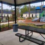 Picnic shelter and playground