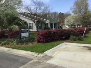 Apartments and landscaping