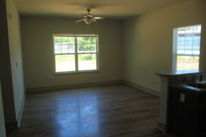 Living room with ceiling fan