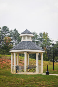 Gazebo with benches