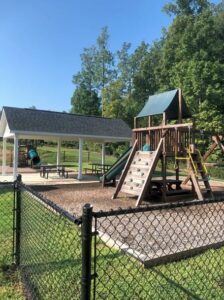 Playground and covers picnic area