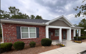 One story brick apartment building