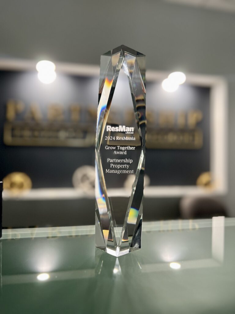 The Grow Together Award trophy