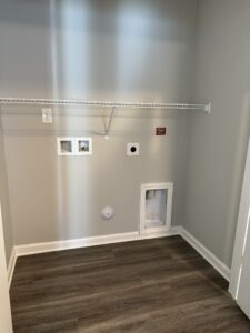 Large closet with washer/dryer hookup